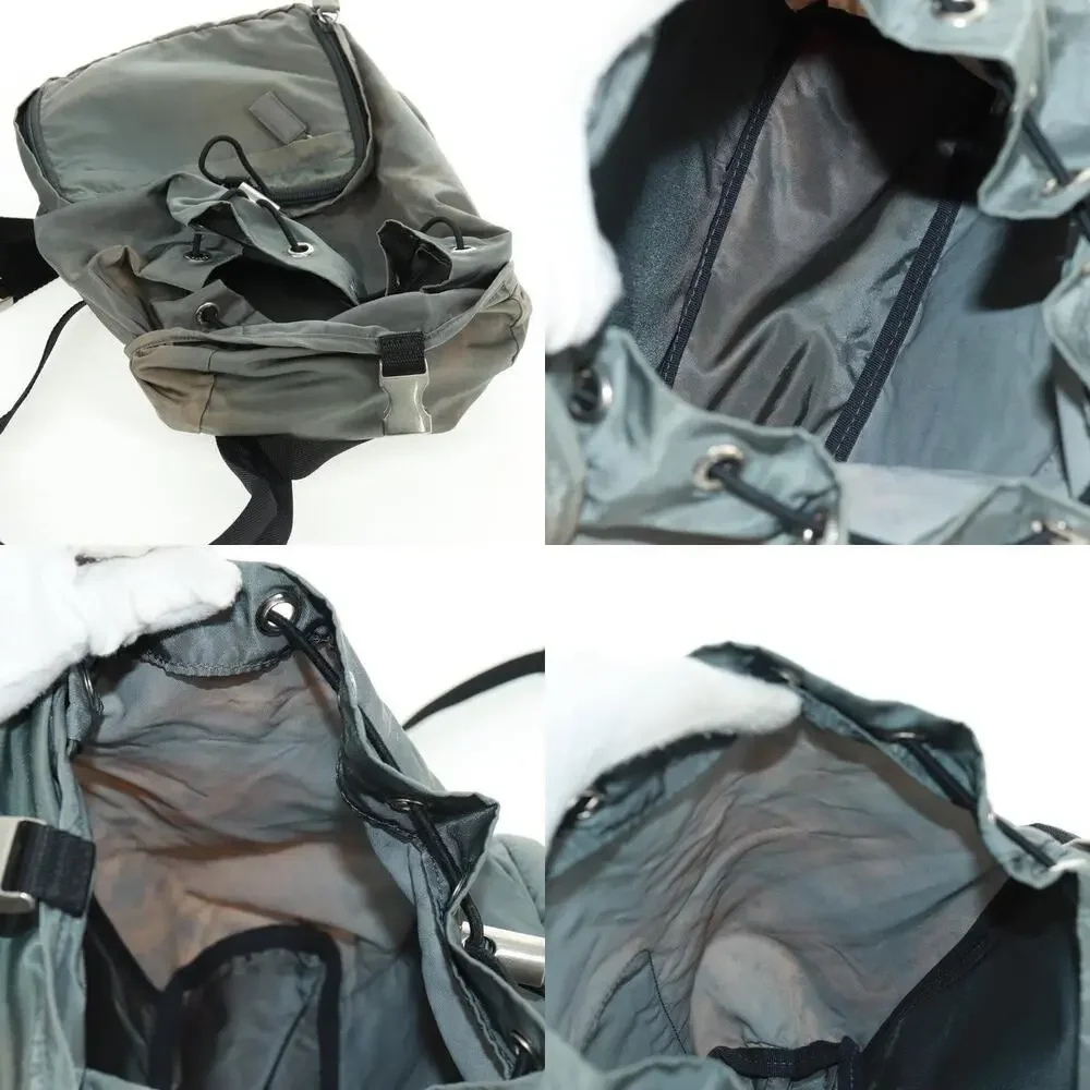Prada Nylon Backpack Gray